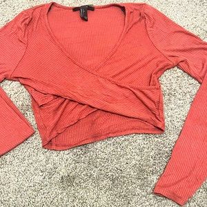 Forever 21 Long Sleeve Crop top